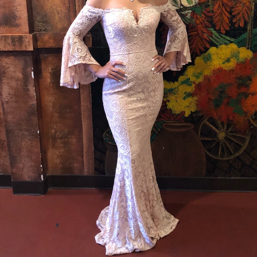 pink gala dress
